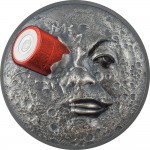 Palau TRIP TO THE MOON 120th Anniversary of First Sci-Fi Movie $10 Silver coin 2022 Antique finish 2 oz